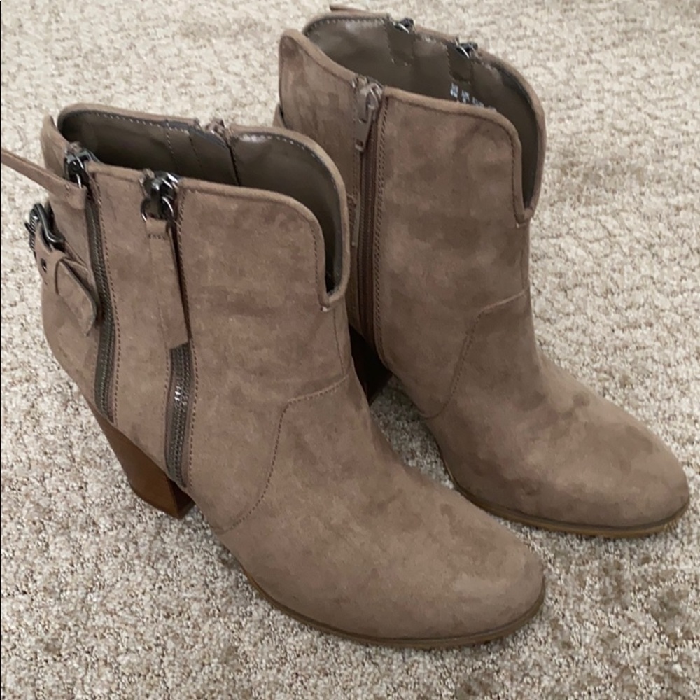 Suede Heeled Booties